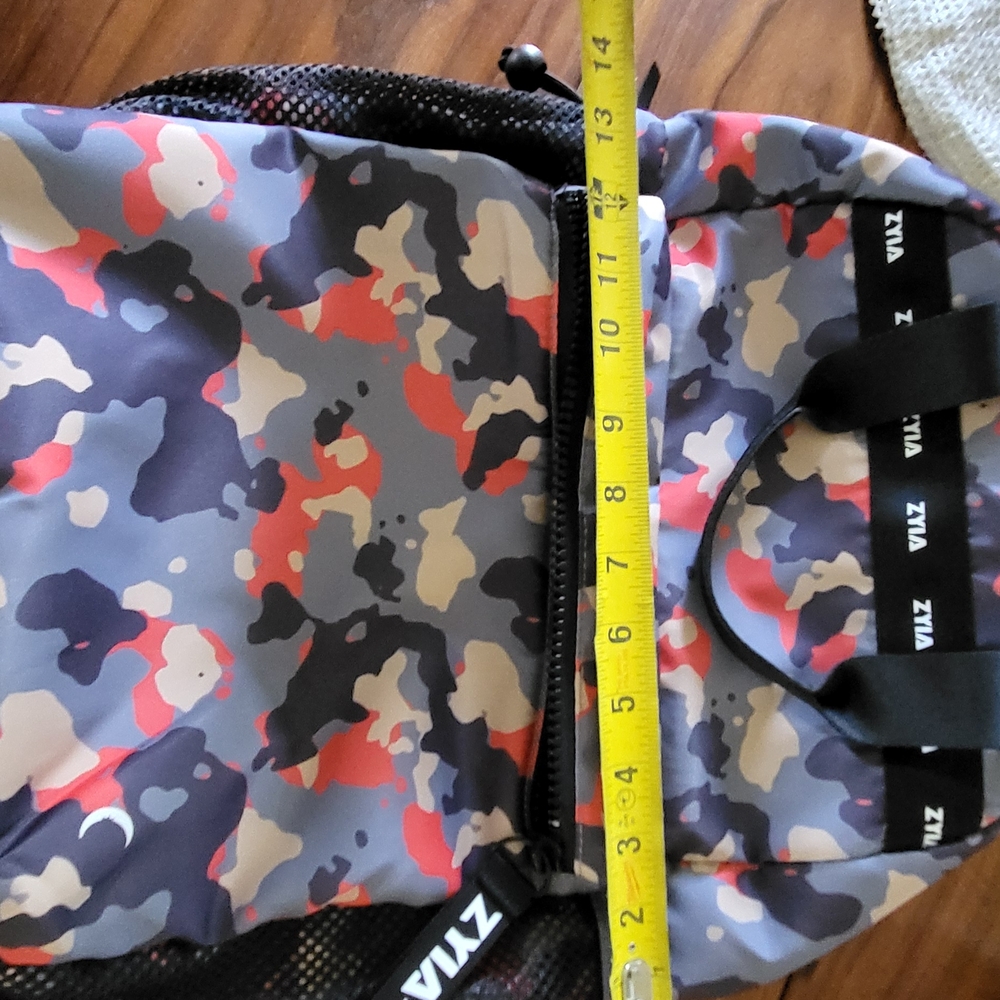 ZYIA Camouflage Kids Backpack - Red, Blue, Gray